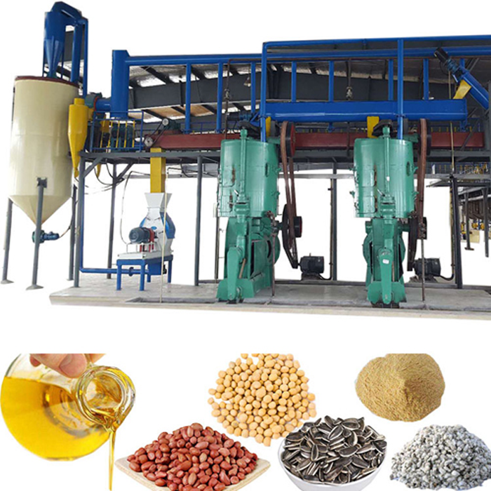 Medium-sized soybean oil production line