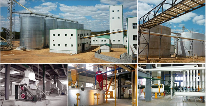 Large-scale soybean oil processing production line