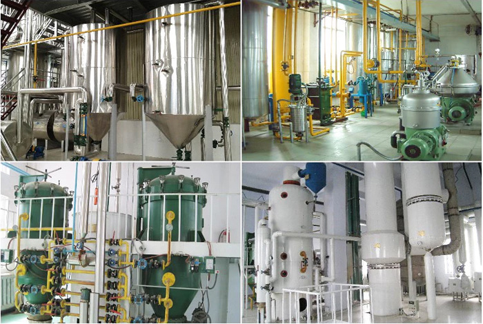 Refining, refining equipment, rice bran oil refining